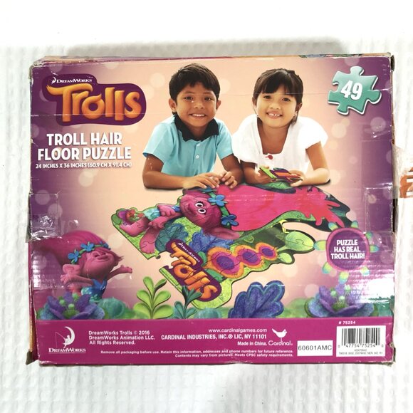 Trolls Troll Hair Floor Puzzle Kids - Picture 5 of 6